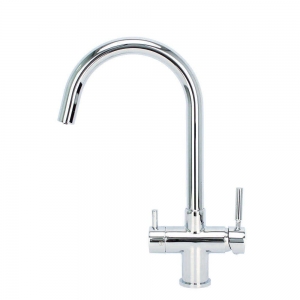 ROLYA Gooseneck 5 Way Kitchen Faucet in Chrome