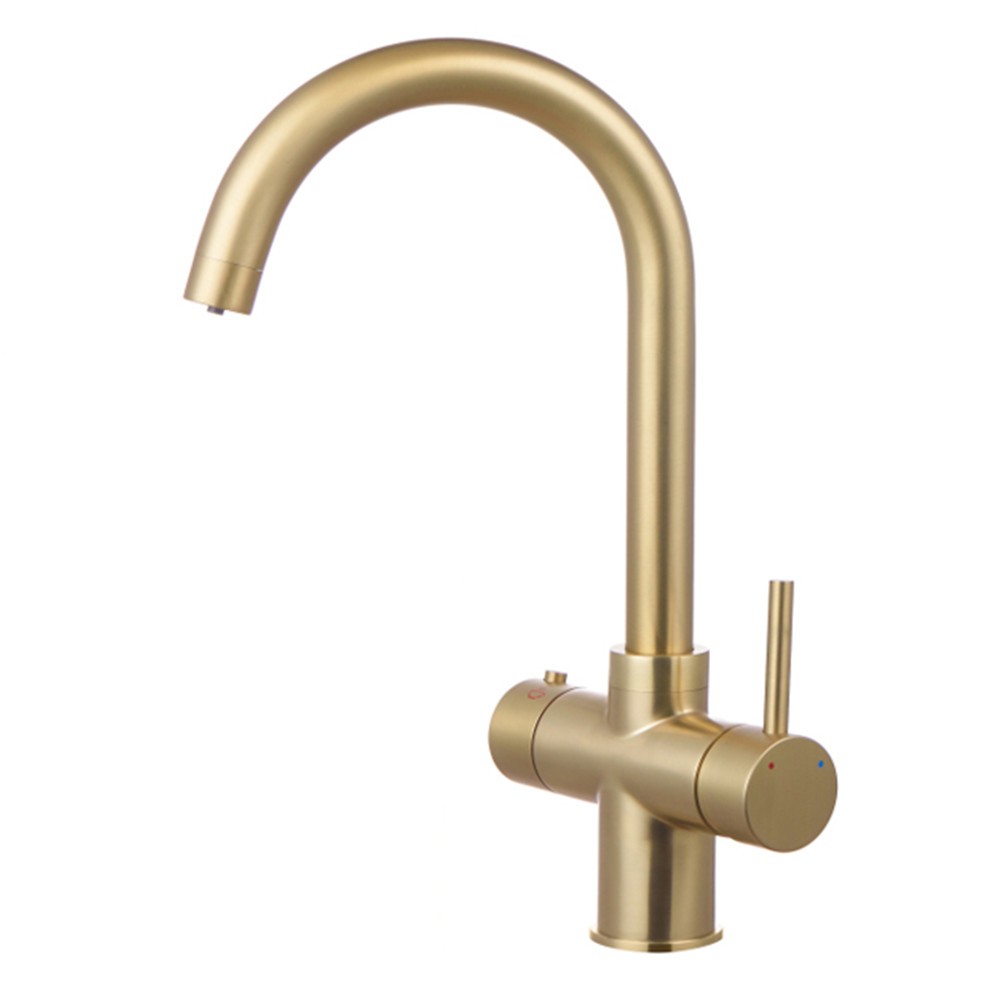 ROLYA 4-in-1 Kitchen Tap 4 Way Faucet Brushed Golden