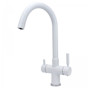ROLYA 4 Way Kitchen Faucet White KF2096-WH