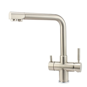 ROLYA 4 Way Kitchen Faucet 4 in 1 Filter Water Tap Brushed Nickel KF2011-BN