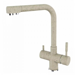 ROLYA Customized 4 Way Kitchen Faucet Sandbeige Color 