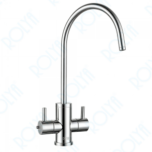 ROLYA 304 Stainless Steel 2 Way Instant Boiling Water Kitchen Faucet Only Chrome DW2008-CH