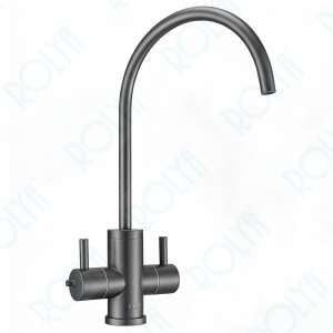 ROLYA 304 Stainless Steel 2 Way Instant Hot Water& Filtered Faucet Only Gunmetal DW2008-GM