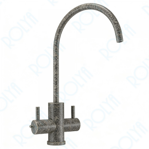 ROLYA 304 Stainless Steel 2 Way Instant Hot and Cold Water Dispenser Faucet Granite DW2008-GR