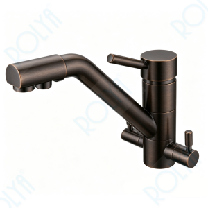ROLYA Longreach 4-in-1 Kitchen Tap Hot &Cold Water and Sparkling Water Faucet Oil Rubbed Bronze KF4388-ORB
