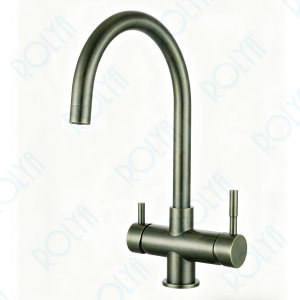 ROLYA 304 Stainless Steel 4 Way Kitchen Faucet 4-in-1 Water Filter Tap Bronze Supplier KF4296-BR
