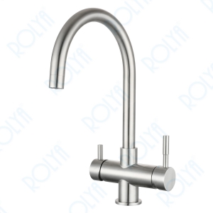 ROLYA 4 Way Kitchen Filter Tap in Solid 304 Stainless Steel Brushed Nickel KF4296-BN