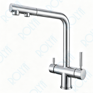 ROLYA Pullout 4 Way Faucet Kitchen Sink Mixer Tap Chrome KF4118-CH